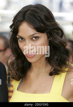 Rosario Dawson au photocall de la preuve de mort de Quentin Tarantino, tenu au Palais de Festival le 22 mai 2007. Partie du 60ème Festival de Cannes. Banque D'Images