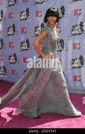 Rihanna arrive aux MTV Movie Awards 2007, Universal City, Los Angeles. Banque D'Images