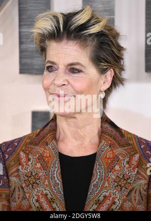 Linda Hamilton arrive pour le Terminator : un photocall au destin sombre qui se tient à l'hôtel Mandarin Oriental, Londres. Le crédit photo devrait se lire comme suit : Doug Peters/EMPICS Banque D'Images