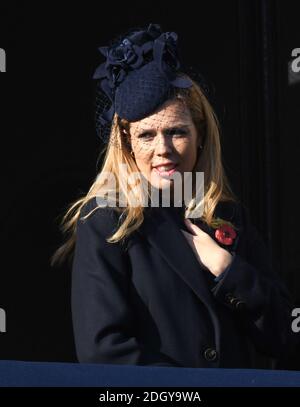 Carrie Symonds assiste au National Service of Remembrance au Cenotaph, Whitehall, Londres. Le crédit photo devrait se lire comme suit : Doug Peters/EMPICS Banque D'Images