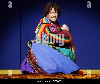 Lee Mead (vainqueur du spectacle de talents de la BBC, « n'importe quel rêve va faire ») est Joseph dans la nouvelle production de Joseph et de l'incroyable Dreamcoat Technicolor au Adelphi Theatre dans le centre de Londres. Banque D'Images