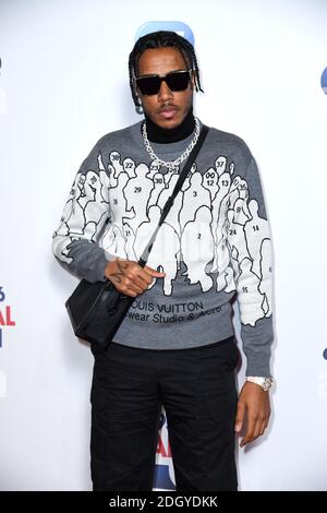 AJ Tracey pendant la course médiatique le deuxième jour du Jingle Bell ball 2019 de Capital avec siège à l'O2 Arena, Londres. Crédit photo devrait lire: Doug Peters/EMPICS Banque D'Images