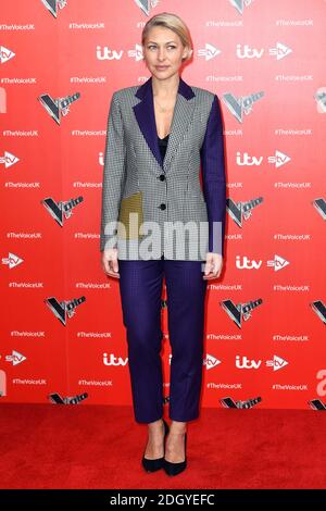 Emma Willis participant à la série 9 Voix UK lancer tenue à l'Hôtel de Soho, Londres. Banque D'Images