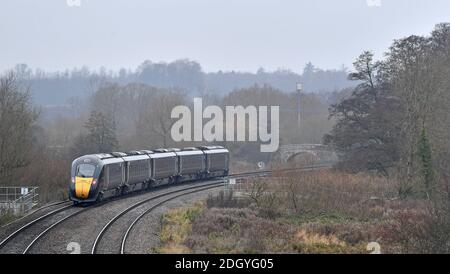 GV du village de Kintbury, près de Hungerford, Berkshire - ligne de train, mercredi 2 décembre 2020.