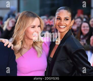 Amanda Holden (à gauche) et Alesha Dixon arrivant au centre britannique Got Talent Photocall, London Palladium. Le crédit photo devrait se lire comme suit : Doug Peters/EMPICS Banque D'Images