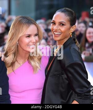 Amanda Holden (à gauche) et Alesha Dixon arrivant au centre britannique Got Talent Photocall, London Palladium. Le crédit photo devrait se lire comme suit : Doug Peters/EMPICS Banque D'Images