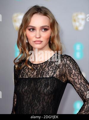 Lily-Rose Depp assiste à la 73e British Academy film Awards qui a eu lieu au Royal Albert Hall, Londres. Le crédit photo devrait se lire comme suit : Doug Peters/EMPICS Entertainment Banque D'Images