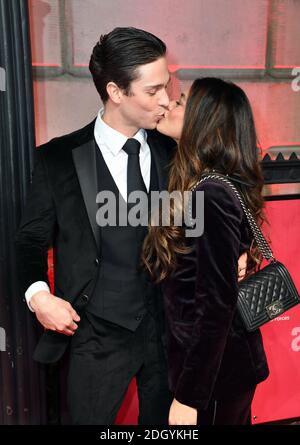 Joey Essex et Lorena Medina participant à la 12e édition annuelle des Sun Military Awards à Banqueting House, Londres. Crédit photo à lire : Doug Peters/EMPICS Banque D'Images