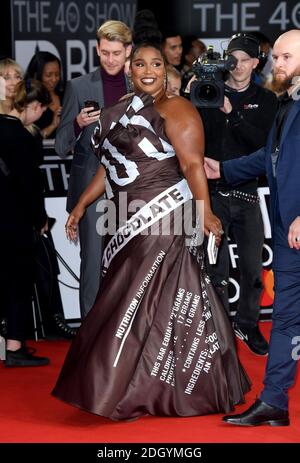 Lizzo arrivant pour les Brit Awards 2020 à l'O2 Arena, Londres. Le crédit photo devrait se lire comme suit : Doug Peters/EMPICS Banque D'Images