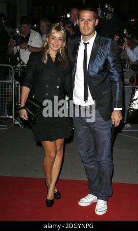 Jamie et Louise Redknapp arrivent pour les GQ Men of the Year Awards à l'Opéra royal de Covent Garden, dans le centre de Londres. Banque D'Images