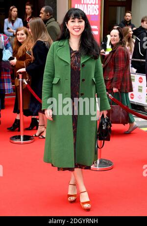 Melissa Hemsley arrive au Prince's Trust Awards 2020 au London Palladium, Londres. Crédit photo devrait se lire: Doug Peters/EMPICS Banque D'Images