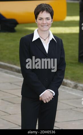 Dame Ellen MacArthur au Old Royal Naval College, Greenwich, Londres. Banque D'Images