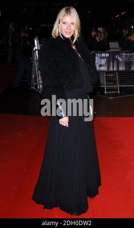 Gwyneth Paltrrow assiste à la projection de 'Two Loverss' lors du Times BFI London film Festival, à l'Odeon West End, Londres. Banque D'Images