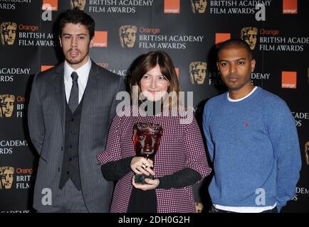 Toby Keppell, Kelly Macdonald et Noel Clarke lors de l'annonce des nominations pour le prix Orange BAFTA Rising Star Award 2009, BAFTA, Piccadilly, Londres. Banque D'Images