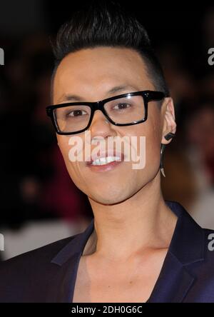 GOK WAN arrivant à la première britannique de Seven Pounds, Leicester Square, Londres. Banque D'Images