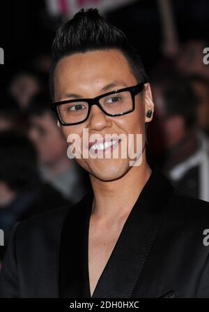 GOK WAN arrive aux Brit Awards 2009, Earls court, Londres. Banque D'Images