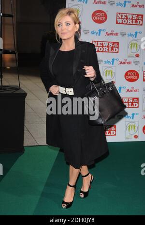 Michelle Collins arrive aux Children's Champions 2009 Awards, Grosvenor House Hotel, Londres. Banque D'Images