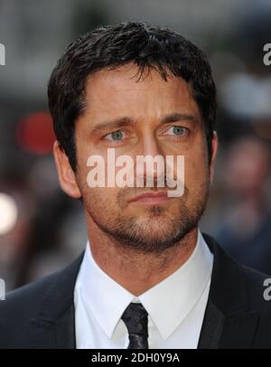 Gerard Butler assiste à la première européenne de « The Ugly Truth » au vue de Leicester Square, Londres. Banque D'Images