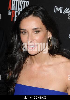 Demi Moore participe au 3e Gala annuel de Domino pré-Oscar Hollywood, qui profite aux artistes pour la paix et la justice, qui s'est tenu au Bar210 de l'hôtel Beverly Hilton de Los Angeles, aux États-Unis Banque D'Images