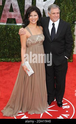 Julie Chen et les Moonves arrivent à la Vanity Fair Oscar Viewing Party 2010, à la Tour du coucher du soleil, Los Angeles Banque D'Images