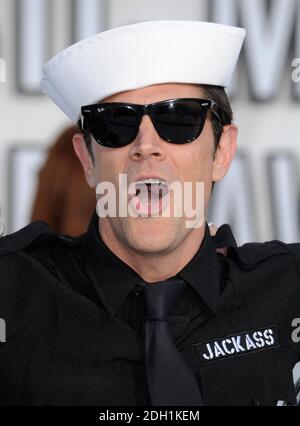 Johnny Knoxville arrivant aux MTV Video Music Awards 2010, Nokia Theatre, Los Angeles, Etats-Unis. Les MTV Video Music Awards 2010 seront mis à l'air sur MTV UK le lundi 13 septembre à 21h00. Banque D'Images