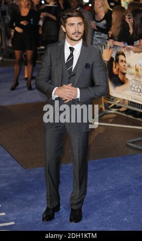 Zac Efron assiste à la première britannique de 'The Death and Life of Charlie St. Cloud' à Empire Leicester Square, Londres. Banque D'Images