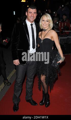 Joe Calzaghe et Kristina Rihanoff arrivent au British Fashion Awards 2010, The Savoy Hotel, Londres. Banque D'Images