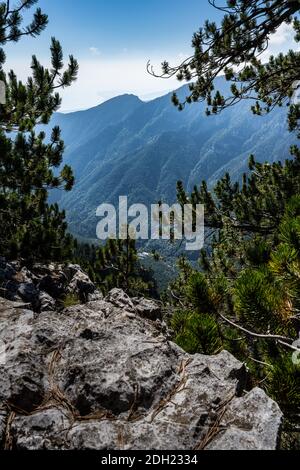 Olympe de montagne en grèce. Paysage alpin en haute altitude. Banque D'Images