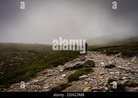 Olympe de montagne en grèce. Paysage alpin en haute altitude. Banque D'Images