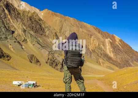 Aconcagua National, Parc, Mendoza, Argentine Banque D'Images