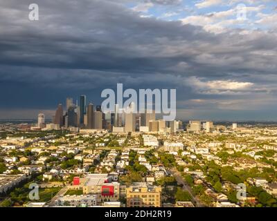 Vue aérienne de Houston, Texas Banque D'Images