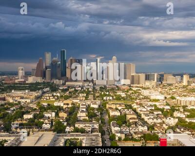 Vue aérienne de Houston, Texas Banque D'Images