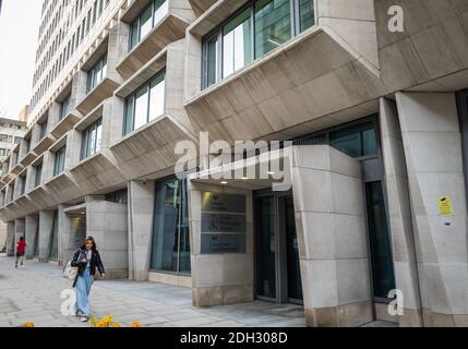 Le Département juridique du Gouvernement de Petty France, à Londres, est responsable du système judiciaire et des poursuites judiciaires. Banque D'Images