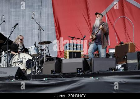 L'assaisonnement Steve se présente au main Square Festival 2017 à Arras, France, le 2 juillet 2017. Photo par ABACAPRESS.COM Banque D'Images