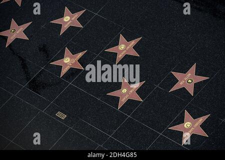 Vue générale du Hollywood Walk of Fame à Los Angeles, CA, USA le 17 août 2017. Photo de Lionel Hahn/ABACAPRESS.COM Banque D'Images
