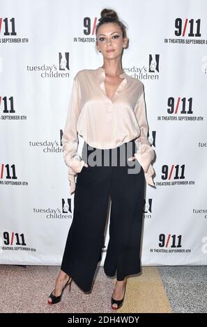 Olga Fonda participe à la première du « 9/11 » d'Atlas distribution Company au Linwood Dunn Theatre le 29 août 2017 à Los Angeles, Californie, États-Unis. Photo de Lionel Hahn/ABACAPRESS.COM Banque D'Images