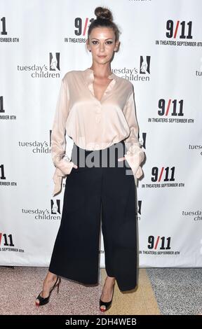 Olga Fonda participe à la première du « 9/11 » d'Atlas distribution Company au Linwood Dunn Theatre le 29 août 2017 à Los Angeles, Californie, États-Unis. Photo de Lionel Hahn/ABACAPRESS.COM Banque D'Images