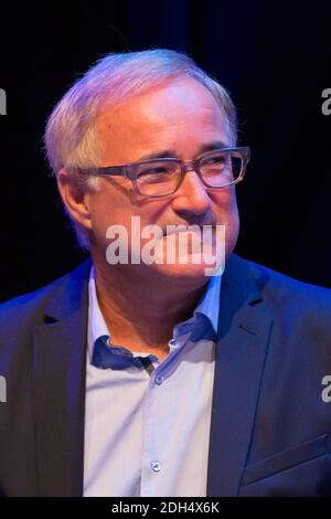 Vincent Giret pour la France Info à la présentation de la programmation 2016/17 de radio France à Paris, France, le 30 août 2017. Photo de Nasser Berzane/ABACAPRESS.COM Banque D'Images
