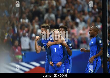 Antoine Griezmann, avant-titre de la France, lors du match de qualification de la coupe du monde de la FIFA 2018, France contre pays-Bas au Stade de France à Saint-Denis, au nord de Paris, le 31 août 2017. Photo par ELIOT BLONDT/ABACAPRESS.COM Banque D'Images