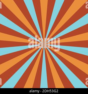 Une image d'arrière-plan en forme de Sunburst rétro abstraite. Illustration de Vecteur