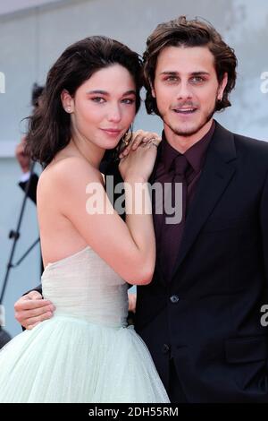 Matilda de Angelis et Andrea Arcangeli assistent à la première una Famiglia lors du 74e Festival International du film de Venise (Mostra di Venezia) au Lido, Venise, Italie, le 04 septembre 2017. Photo d'Aurore Marechal/ABACAPRESS.COM Banque D'Images