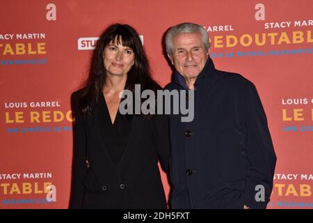 Valérie Perrin, Claude Lelouch participant à la première 'redoute (le Redoutable)' à Paris, France, le 11 septembre 2017. Photo d'Alban Wyters/ABACAPRESS.COM Banque D'Images