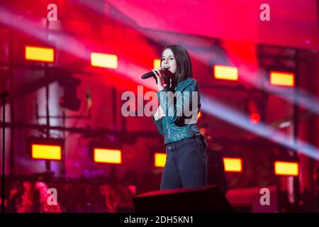 Marina Kaye au concert après l'attribution du mercredi des Jeux Olympiques de 2024 à Paris, France, le 15 septembre 2017. Photo de Nasser Berzane/ABACAPRESS.COM Banque D'Images