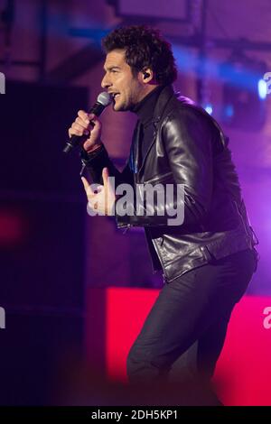 Amir Haddad en concert après l'attribution du mercredi des Jeux Olympiques de 2024 à Paris, France, le 15 septembre 2017. Photo de Nasser Berzane/ABACAPRESS.COM Banque D'Images