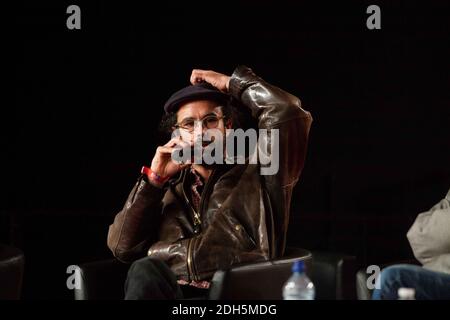 Cédric Herrou au Festival de l'humanité de la Courneuve, à côté de Paris, organisé par le journal français 'l'humanité'. 15 septembre 2017. Photo de Raphael Lafargue/ABACAPRESS.COM Banque D'Images