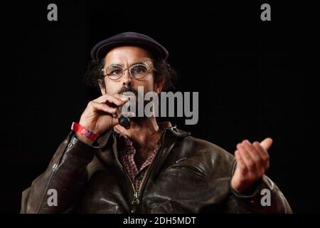 Cédric Herrou au Festival de l'humanité de la Courneuve, à côté de Paris, organisé par le journal français 'l'humanité'. 15 septembre 2017. Photo de Raphael Lafargue/ABACAPRESS.COM Banque D'Images