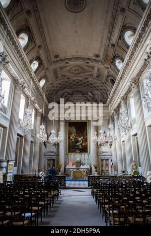 Chapelle - Illustration de l'Ecole militaire dans le cadre des Journées européennes du Patrimoine à Paris, France, le 16 septembre 2017. Photo de David Boyer/ABACAPRESS.COM Banque D'Images