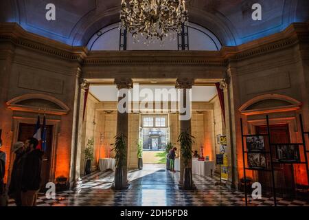 Illustration de l'Ecole militaire dans le cadre des Journées européennes du Patrimoine à Paris, France, le 16 septembre 2017. Photo de David Boyer/ABACAPRESS.COM Banque D'Images