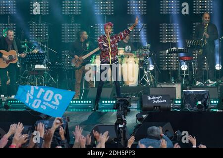 Imany au concert Meeting Printemps solidaire 2017 pour 0,7 P.I.B. pour pays pauvres à Paris, France le 17 septembre 2017. Photo de Nasser Berzane/ABACAPRESS.COM Banque D'Images