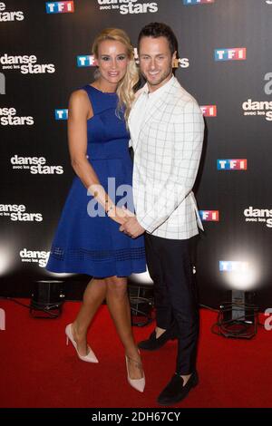 Elodie Gossuin, Christian Millette à danse avec les stars 8 photocall à Paris, France, septembre 28 2017. Photo de Nasser Berzane/ABACAPRESS.COM Banque D'Images